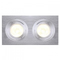 Nouveau downlight Tria II Gu10, rectangulaire, aluminium brossé