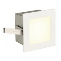 Cadre Basic LED intégré, carré, blanc mat, LED blanc chaud