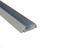 Profilé PVC MICROFLEX 2,0 m gris transparent