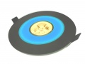 Downlight Aries Bleu 3*1w Blanc Chaud, Argent -