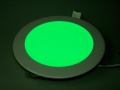 Panneau LED rond 12W 230V vert