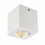 Triledo Square Cl nt, blanc mat, 6 W, 38 °C, 3 000 K, ressort inclus