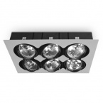 Plafonnier mobile PIREO 600, 6 x max. 50 W, gris