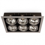 Plafonnier mobile 600, 6 x max. 50 W, gris
