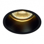 Spot encastré Horn GU10, rond, noir mat, max. 50 W