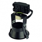 Spot encastré Horn GU10, rond, noir mat, max. 50 W