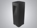 Poteau de jardin LED Sedge 6 W WW Noir IP54