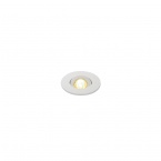 Nouveau spot encastrable rond Tria Mini Dl blanc mat 30° 3000 K avec clip d'alimentation