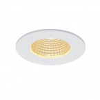 Plafonnier rond Patta-f blanc mat 9 W 38 ° Alimentation 3 000 K