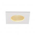Patta-f Encastrable Carré Blanc Mat 9 W 38° 3000 K Avec Alimentation