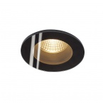 Spot encastré carré Patta-i noir mat 9 W 38 ° 3 000 K avec alimentation