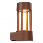 Applique murale Slots, couleur rouille, LED 6,3 W, blanc chaud