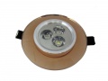 Downlight LED Power Drift Coffee 3 x 1 W, blanc chaud