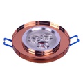 Downlight LED Power Largo Marron 3 x 1 W Blanc lumière du jour