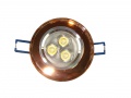 Downlight LED Power Kim Brown 3 x 1 W Blanc lumière du jour