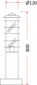 Lampadaire Fregata 80