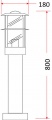 Lampadaire Keja 80