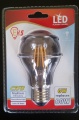 Ampoule LED à filament E27 A60 6 W 220 V- 240 V 360 degrés blanc chaud avec convertisseur