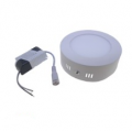 Panneau LED rond en surface 6 W - 3 000 K