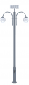 Lanterne solaire LED 2x8W / panneau 260W / mât 4,5m / 100Ah