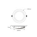 Downlight LED Samsung 40W 120lm/W Lifud