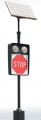 Panneau routier solaire actif B-20 (stop)